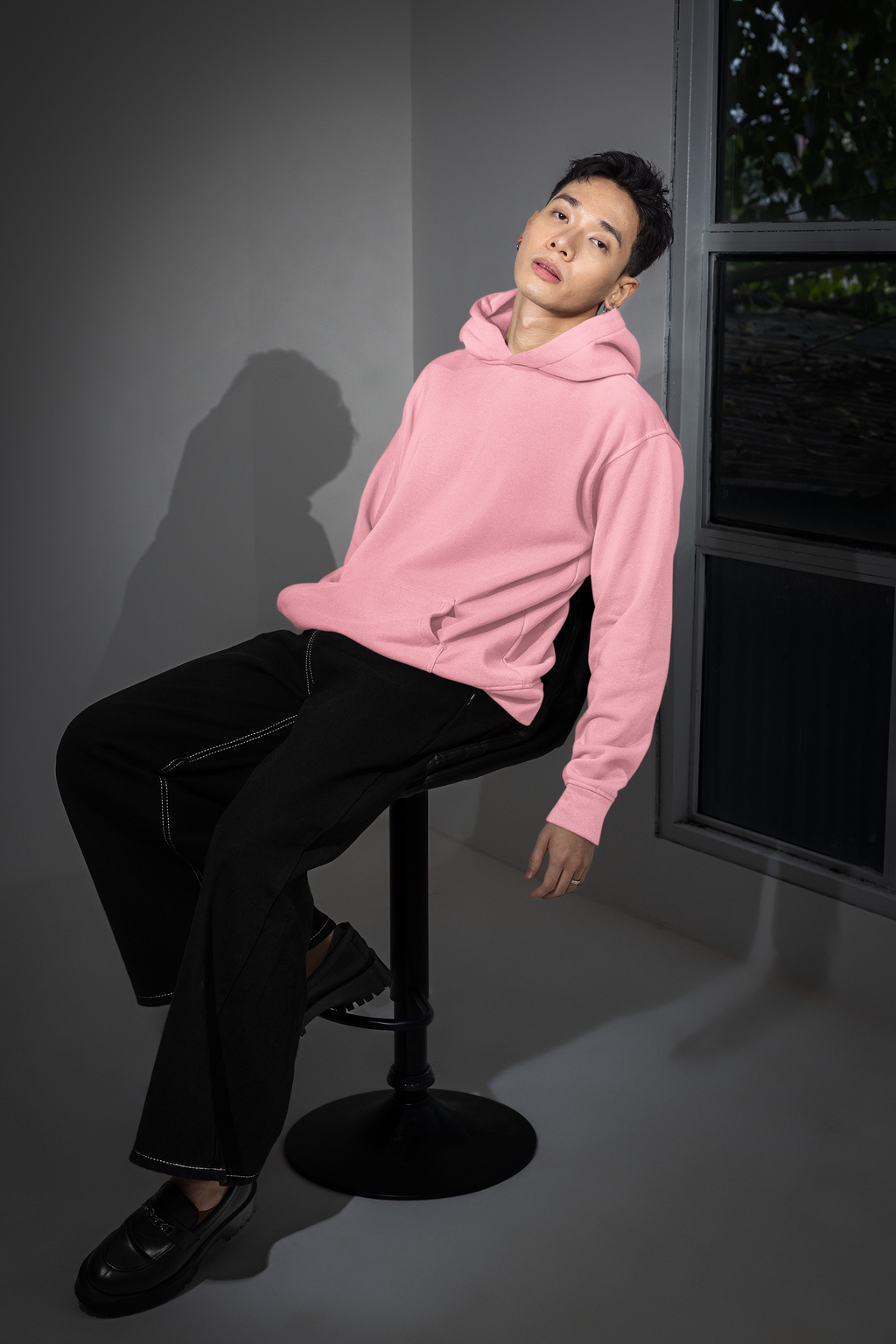 Essential Oversized Hoodie - Light Pink