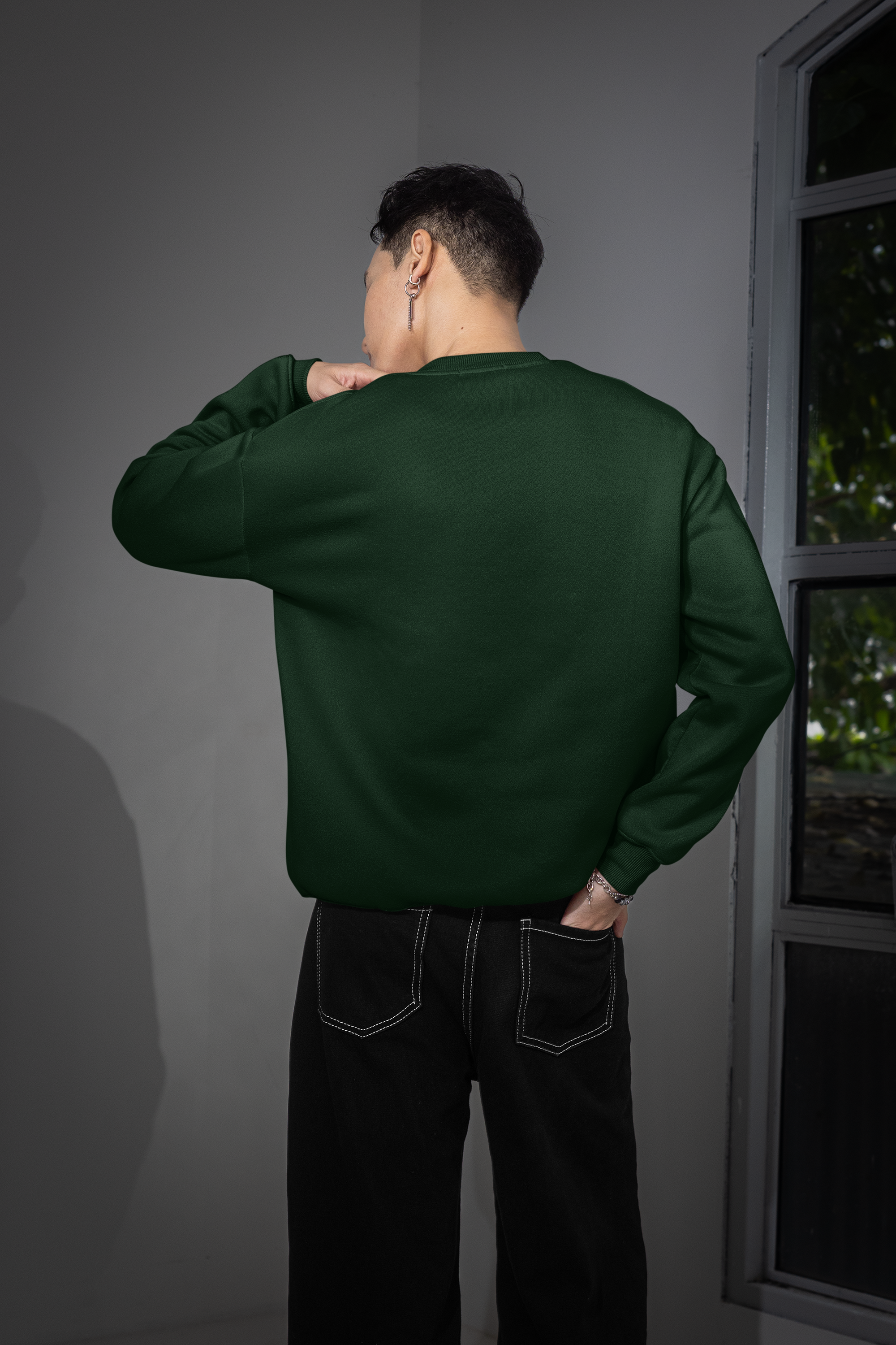 Essential Oversized Sweatshirt - Green