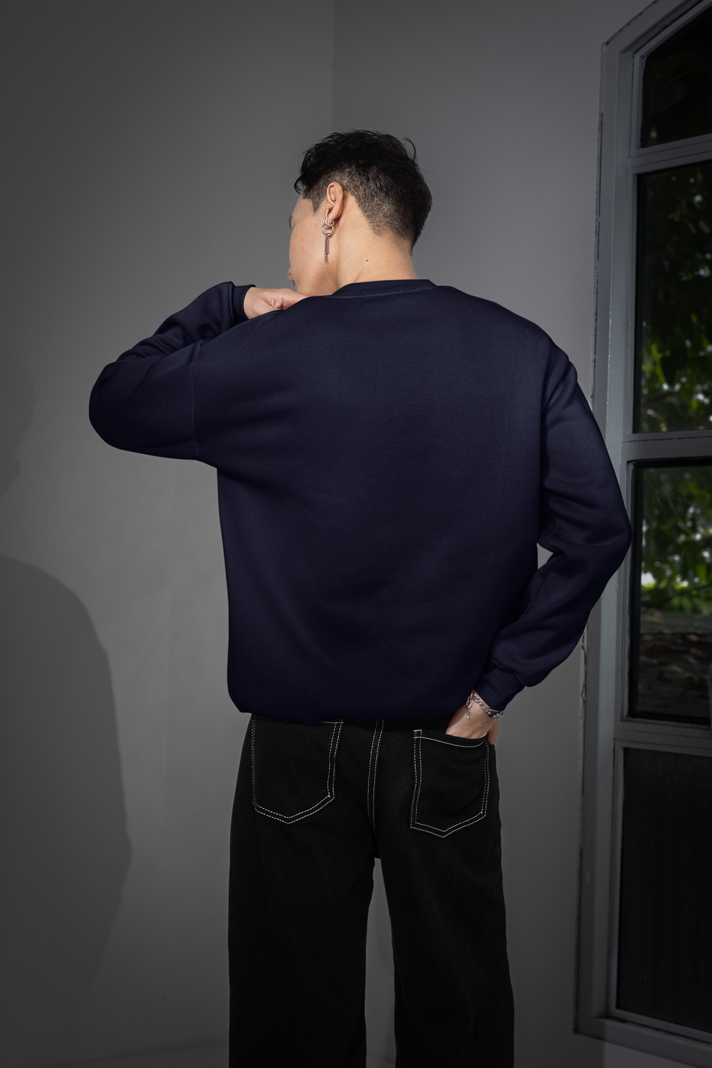 Essential Oversized Sweatshirt - Navy