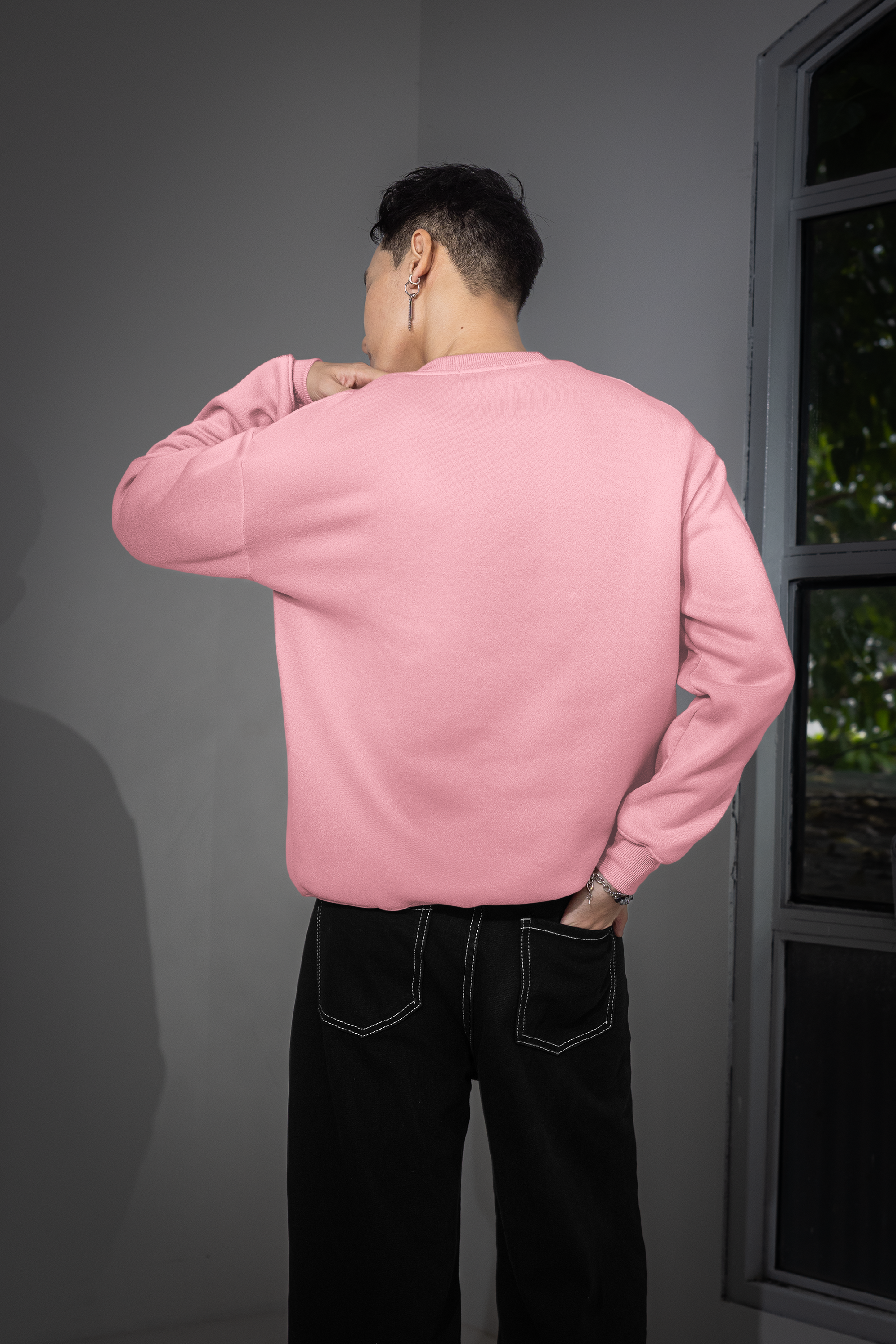 Essential Oversized Sweatshirt - Light Pink