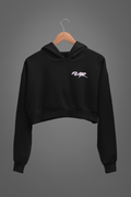 'FLAIR' Oversized Crop Hoodie