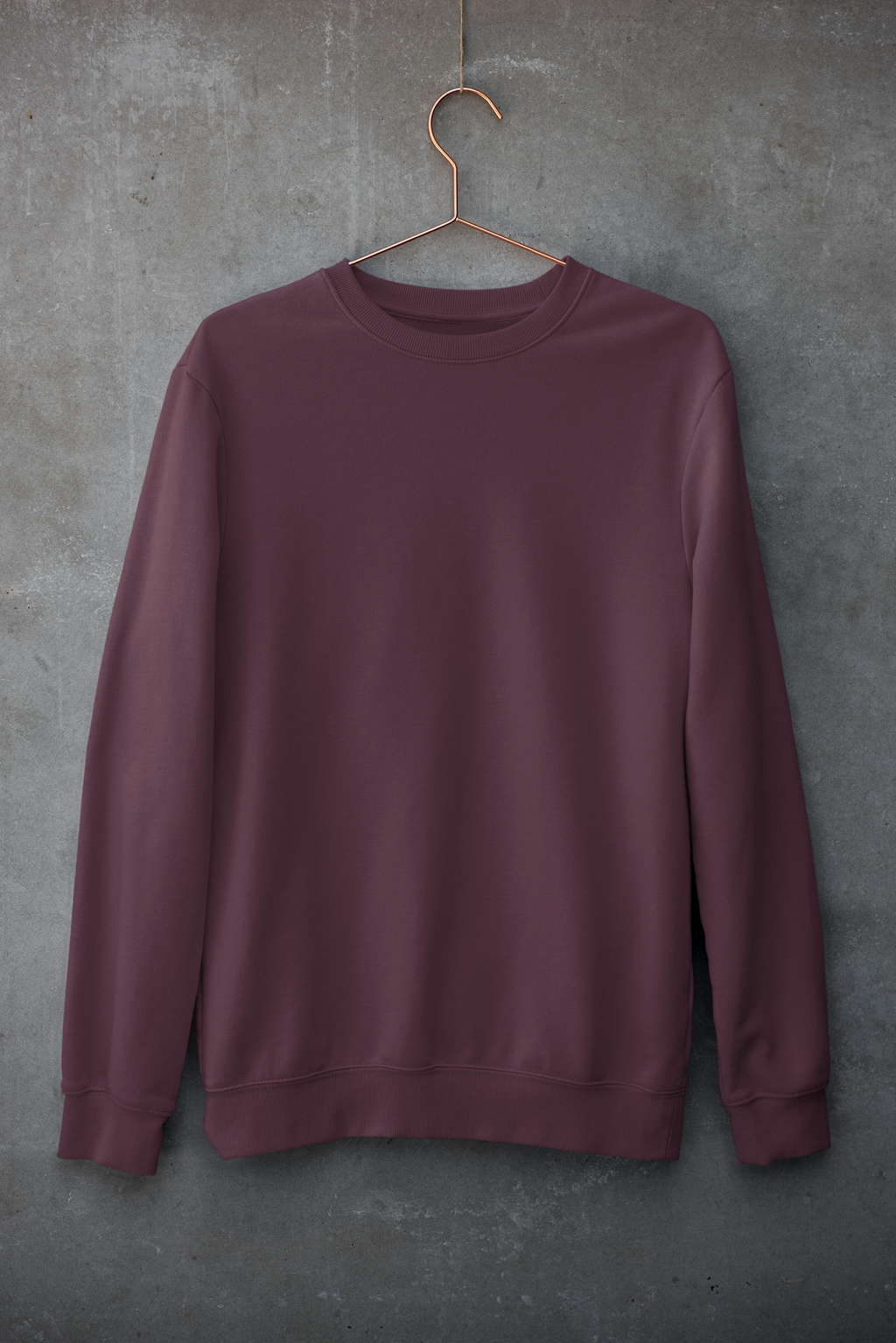 Essential Oversized Sweatshirt - Maroon