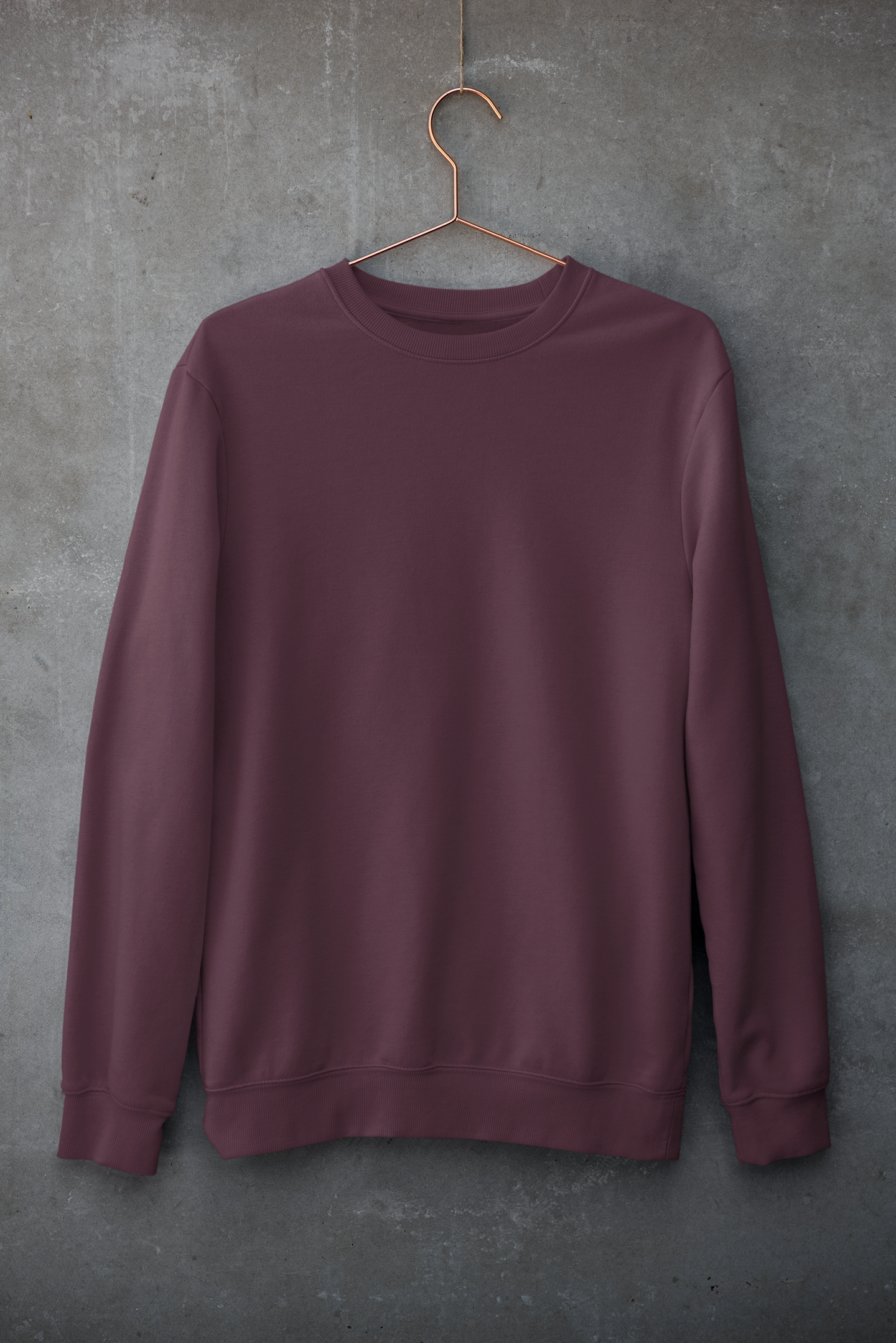 Essential Oversized Sweatshirt - Maroon