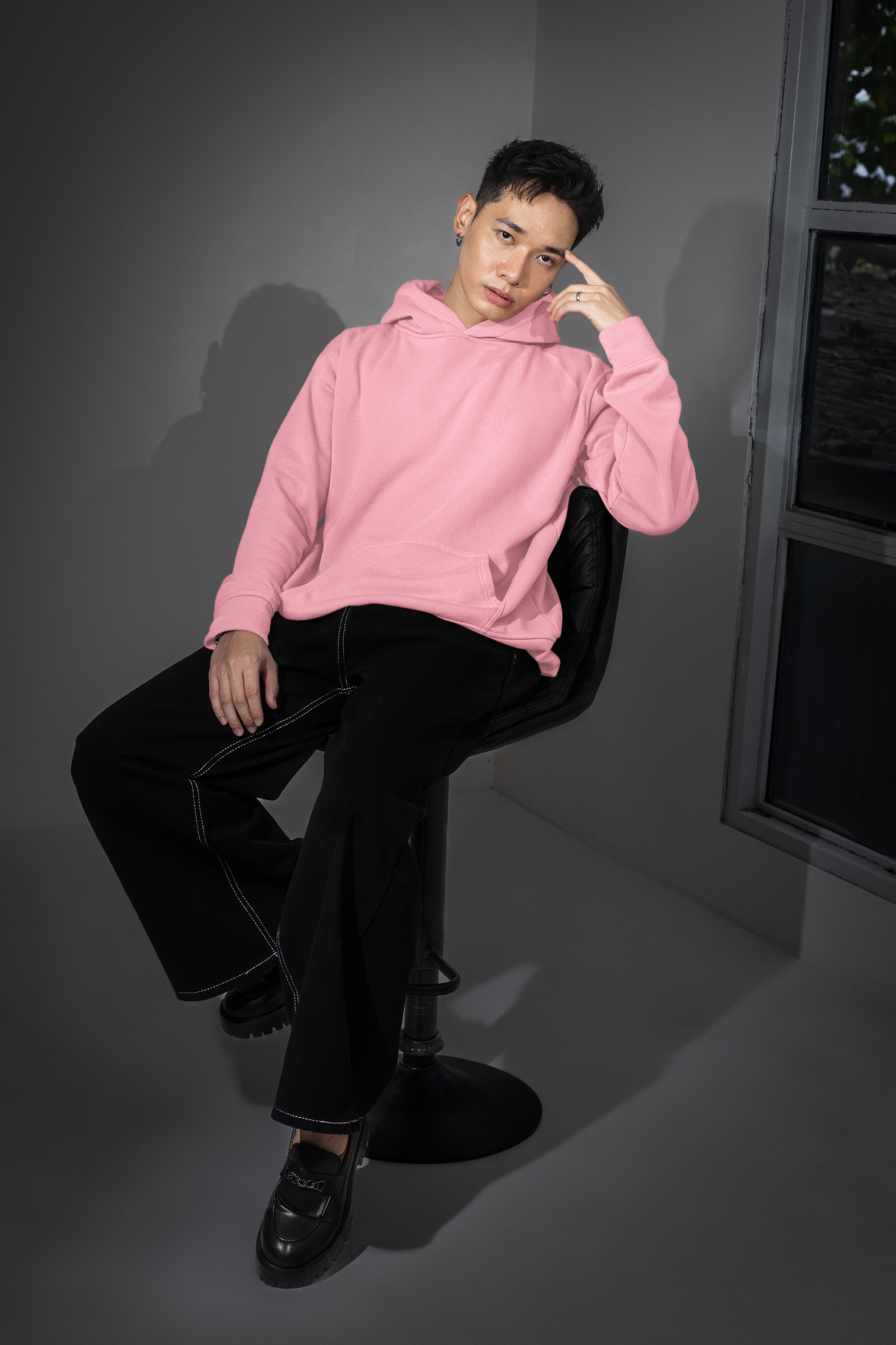 Essential Oversized Hoodie - Light Pink
