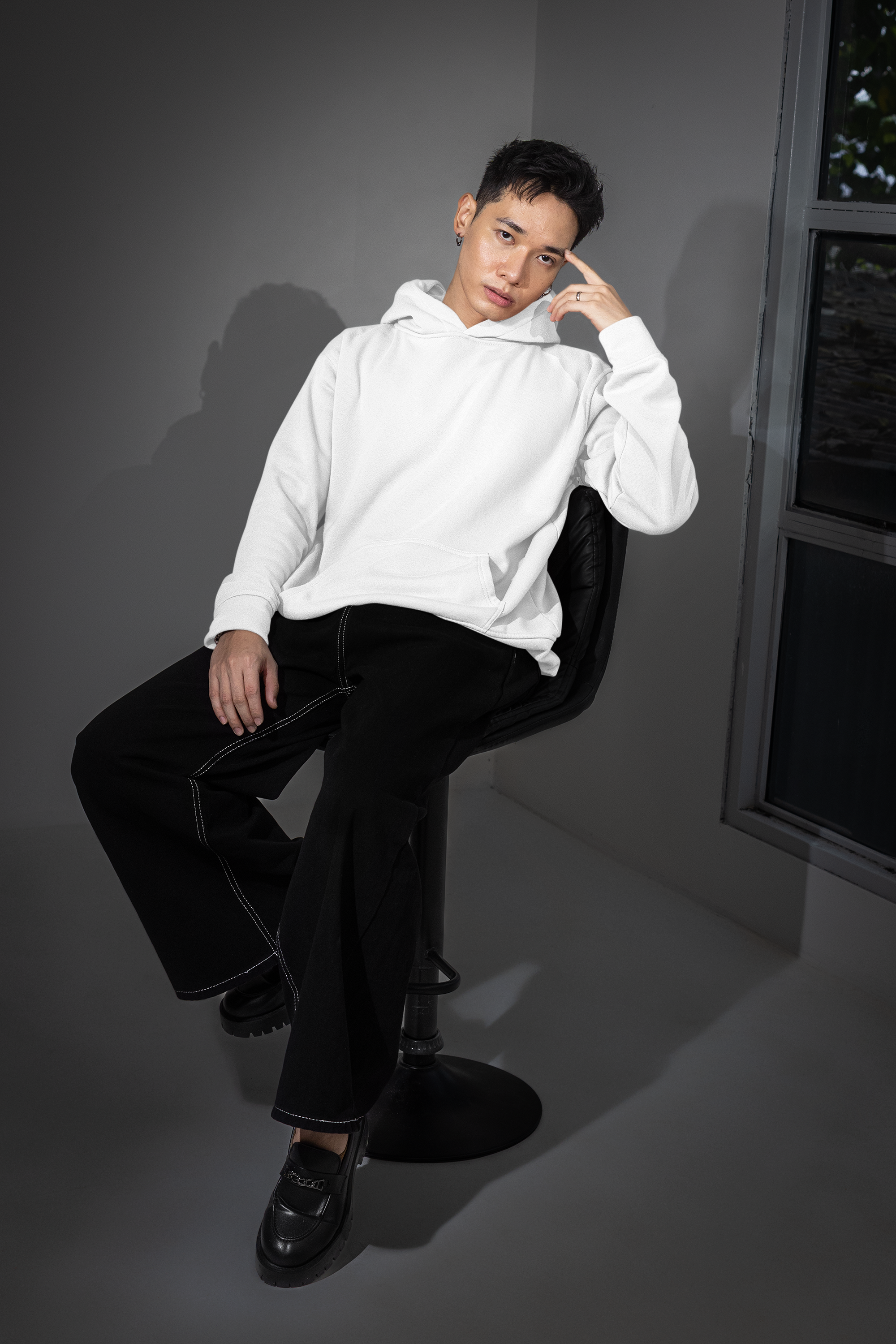 Essential Oversized Hoodie - White