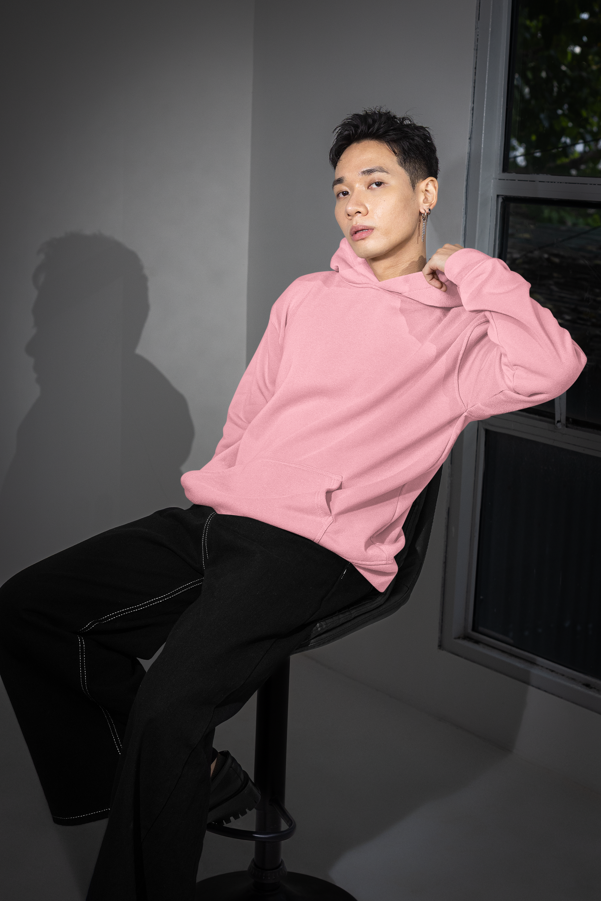 Essential Oversized Hoodie - Light Pink