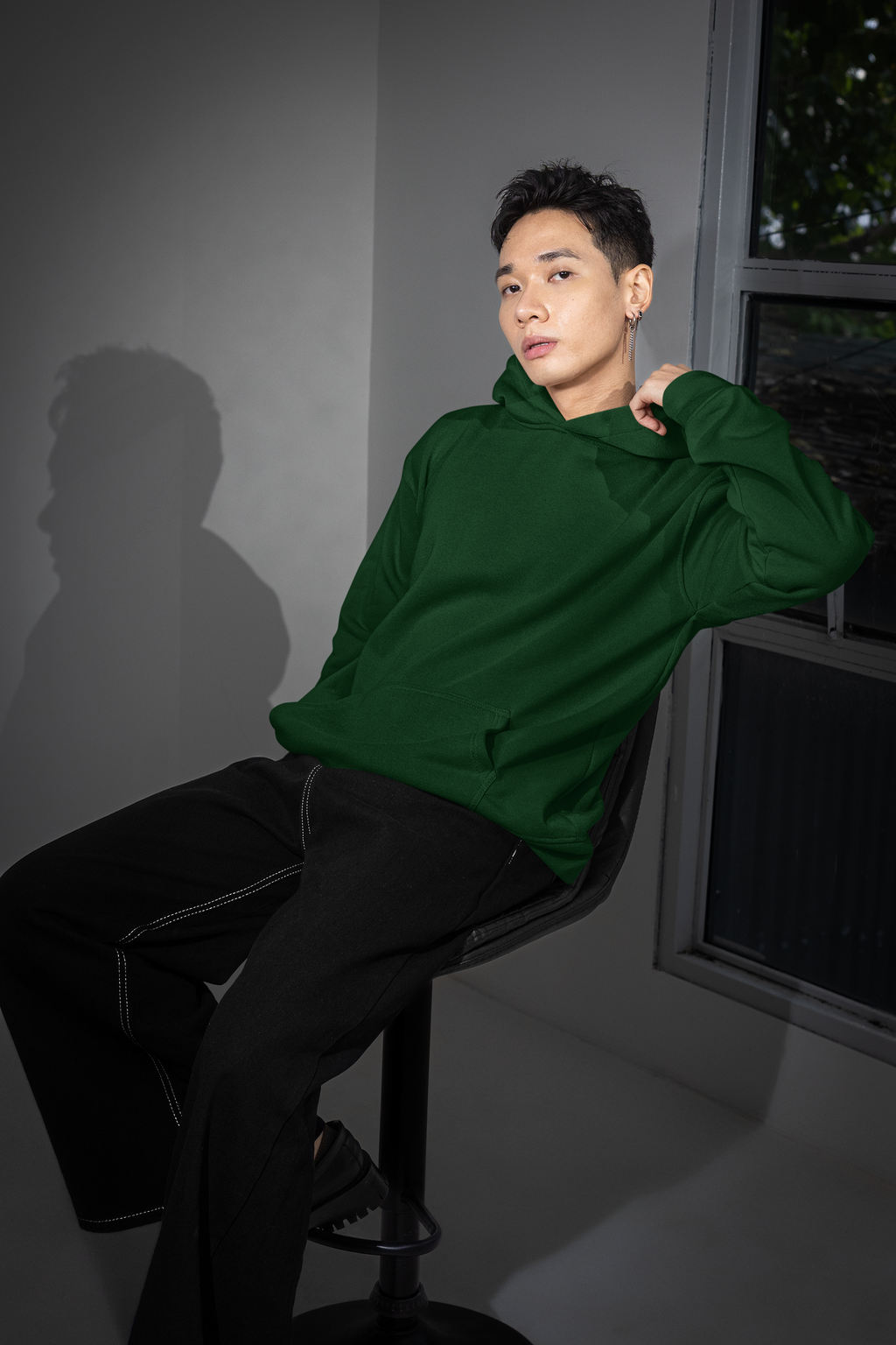 Essential Oversized Hoodie - Green