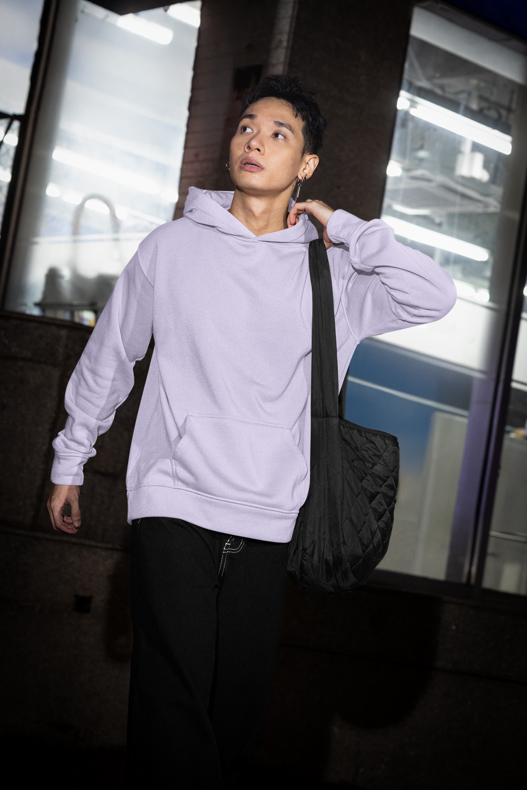 Essential Oversized Hoodie - Lavender