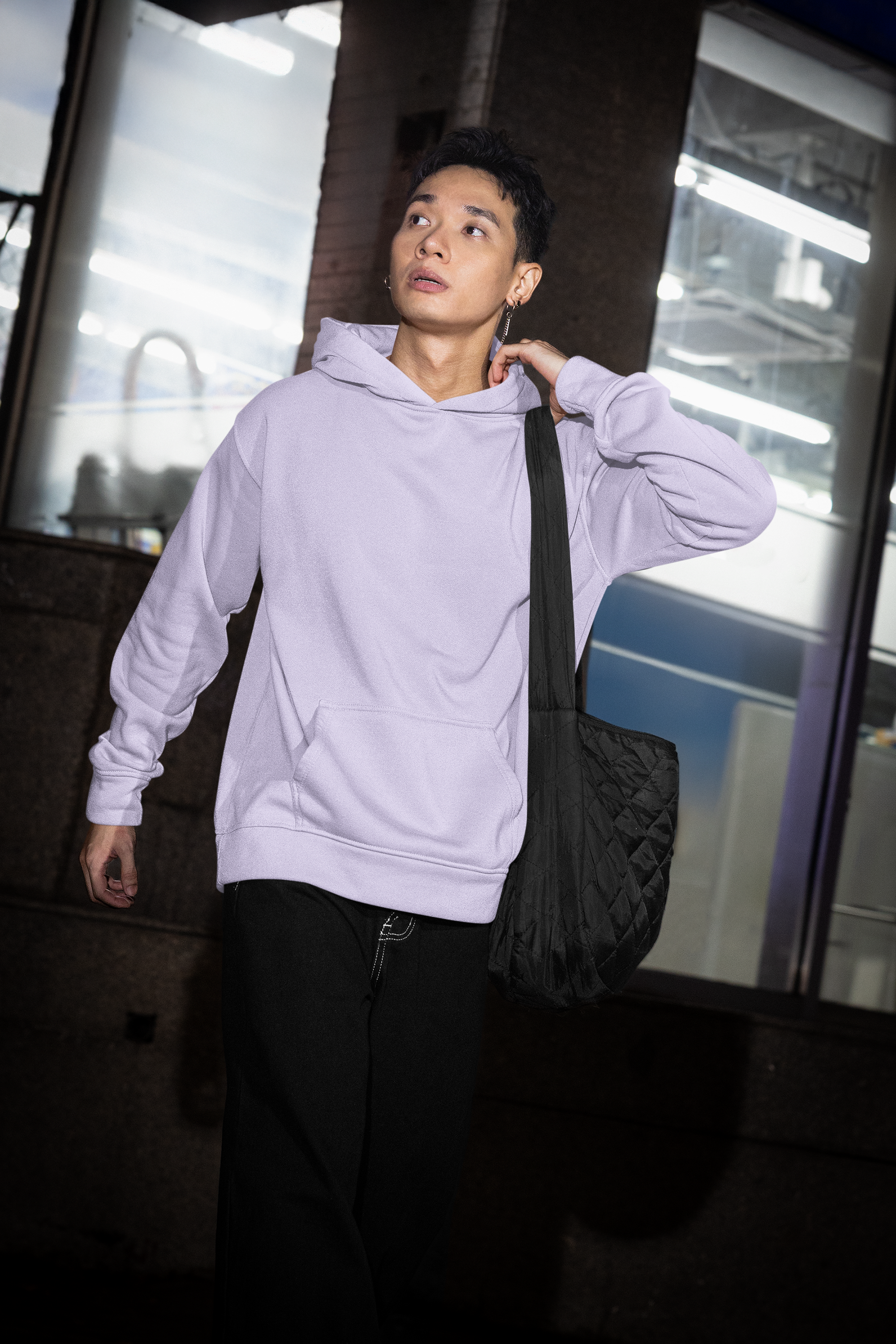 Essential Oversized Hoodie - Lavender