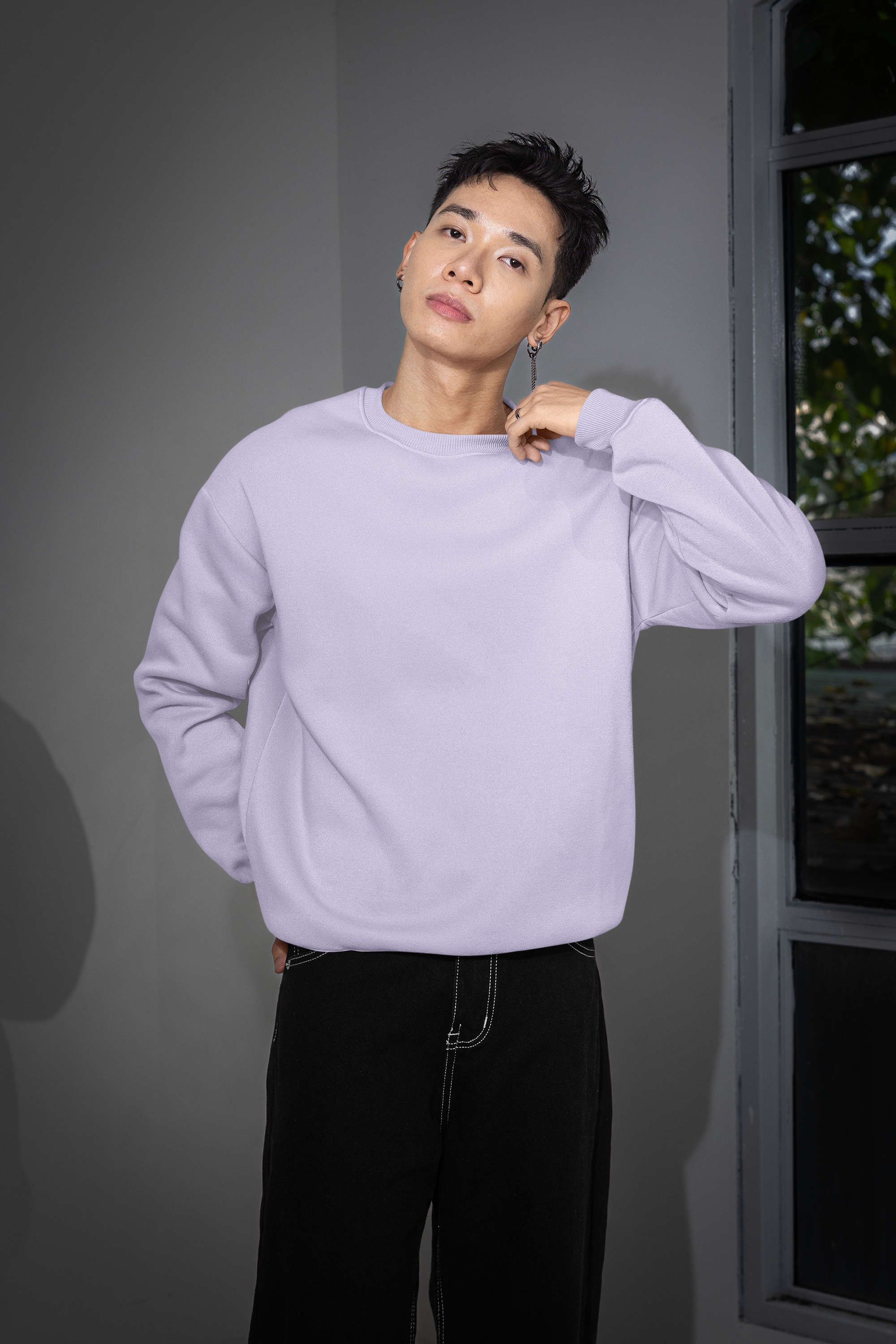 Essential Oversized Sweatshirt - Lavender