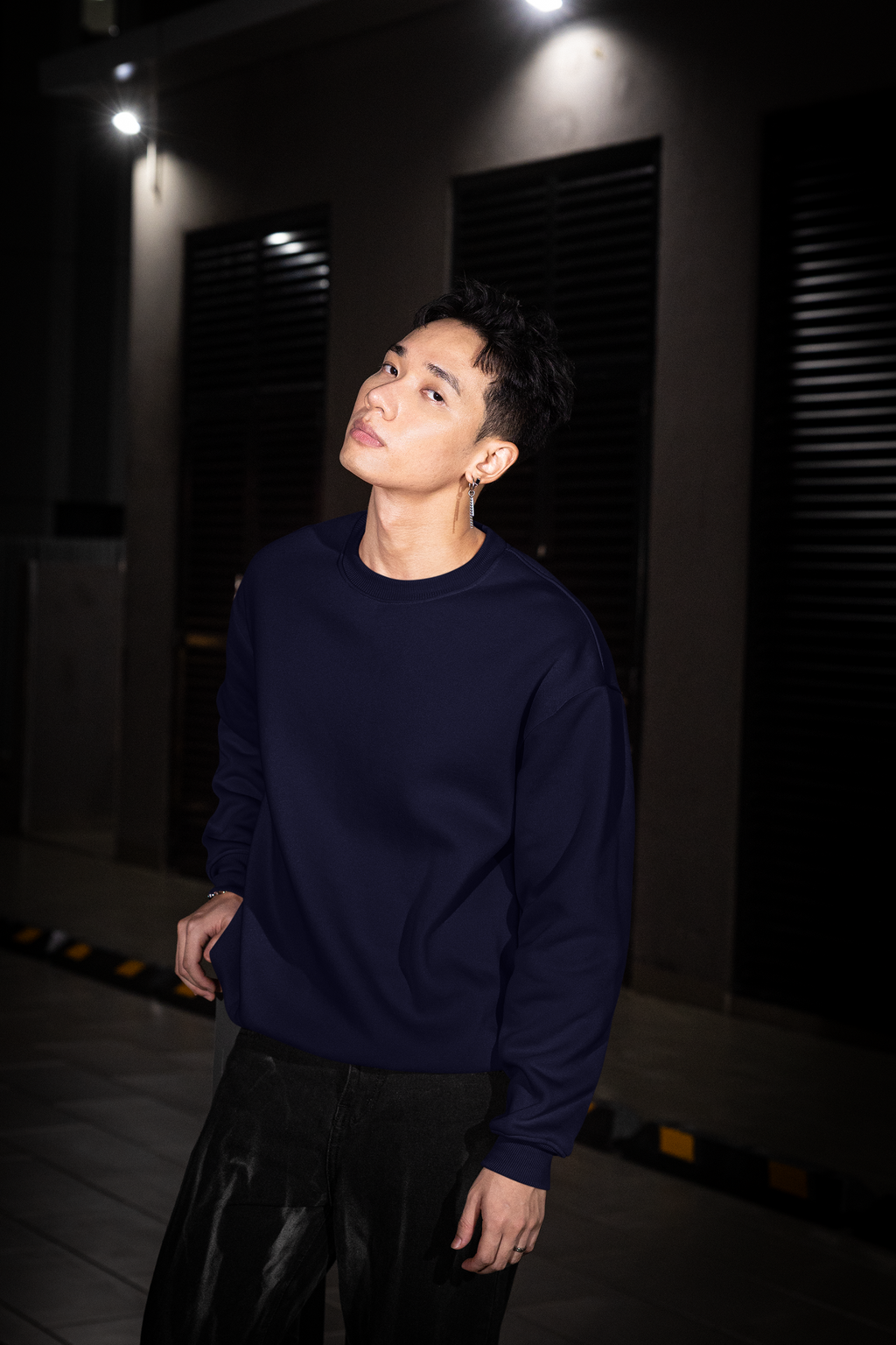 Essential Oversized Sweatshirt - Navy