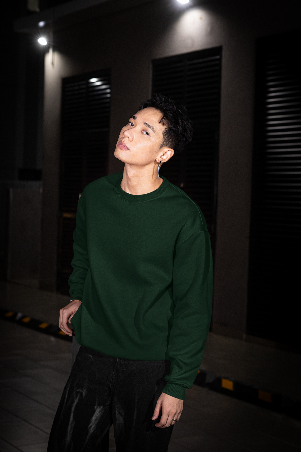 Essential Oversized Sweatshirt - Green