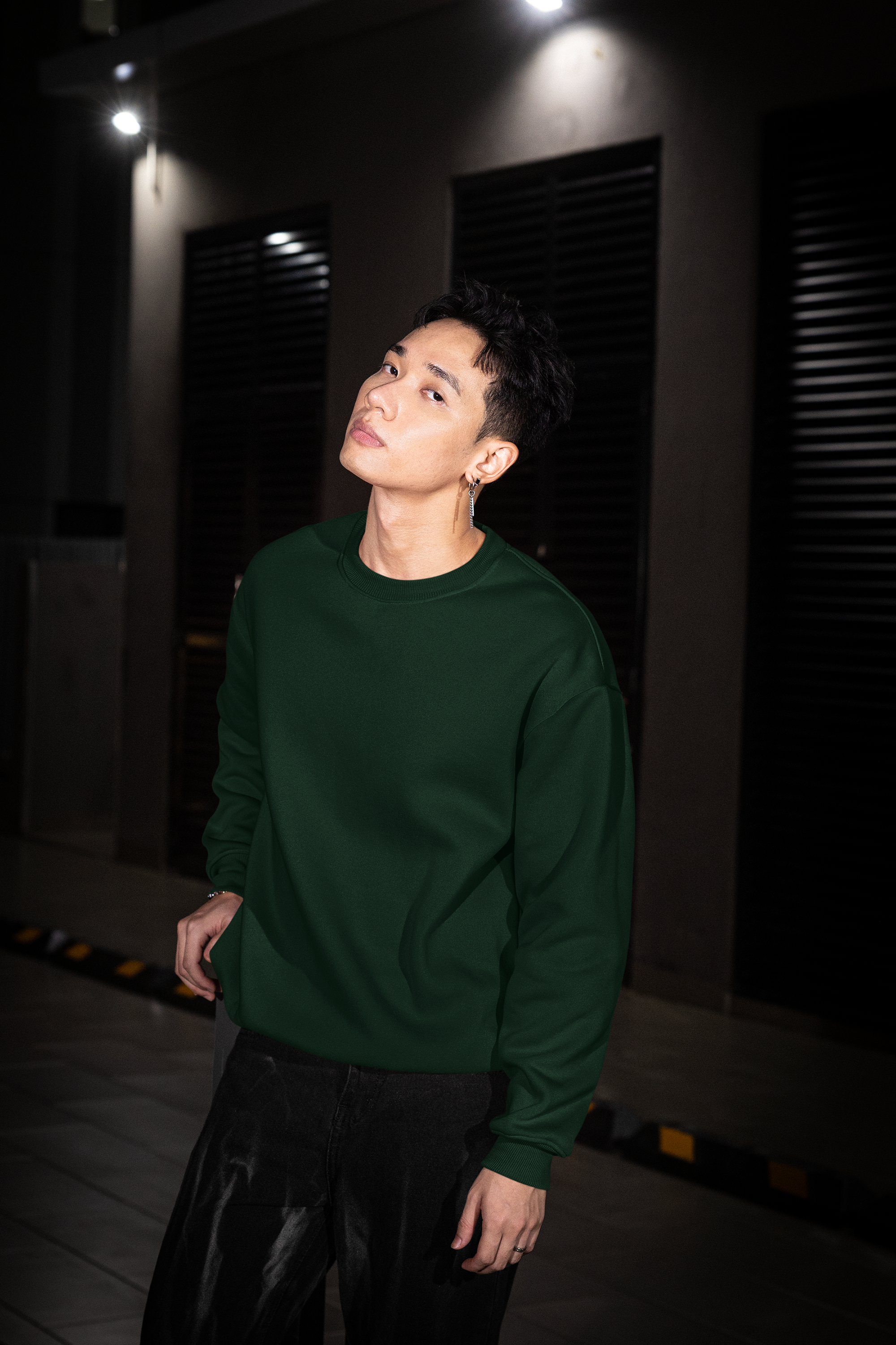 Essential Oversized Sweatshirt - Green