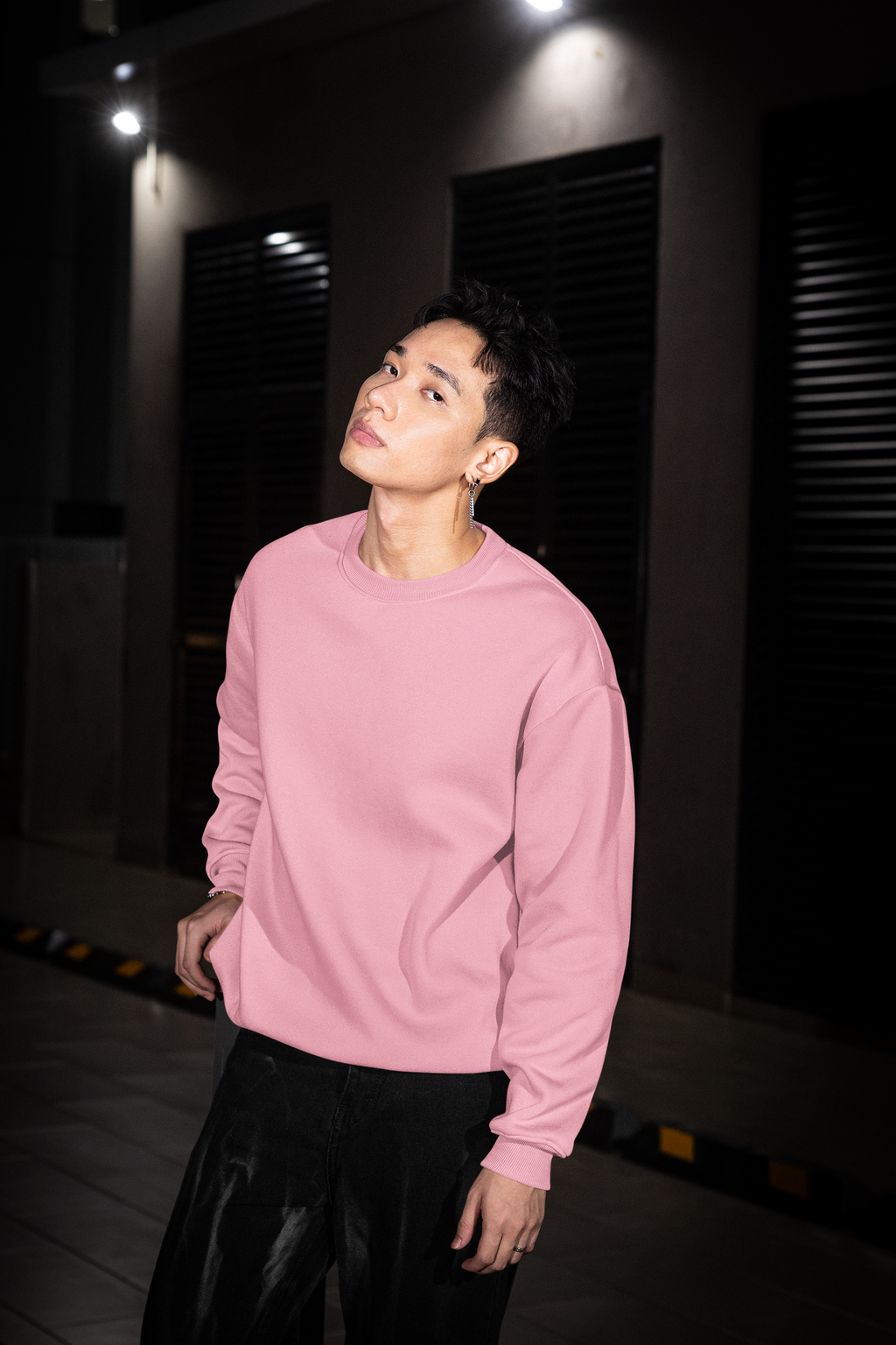 Essential Oversized Sweatshirt - Light Pink