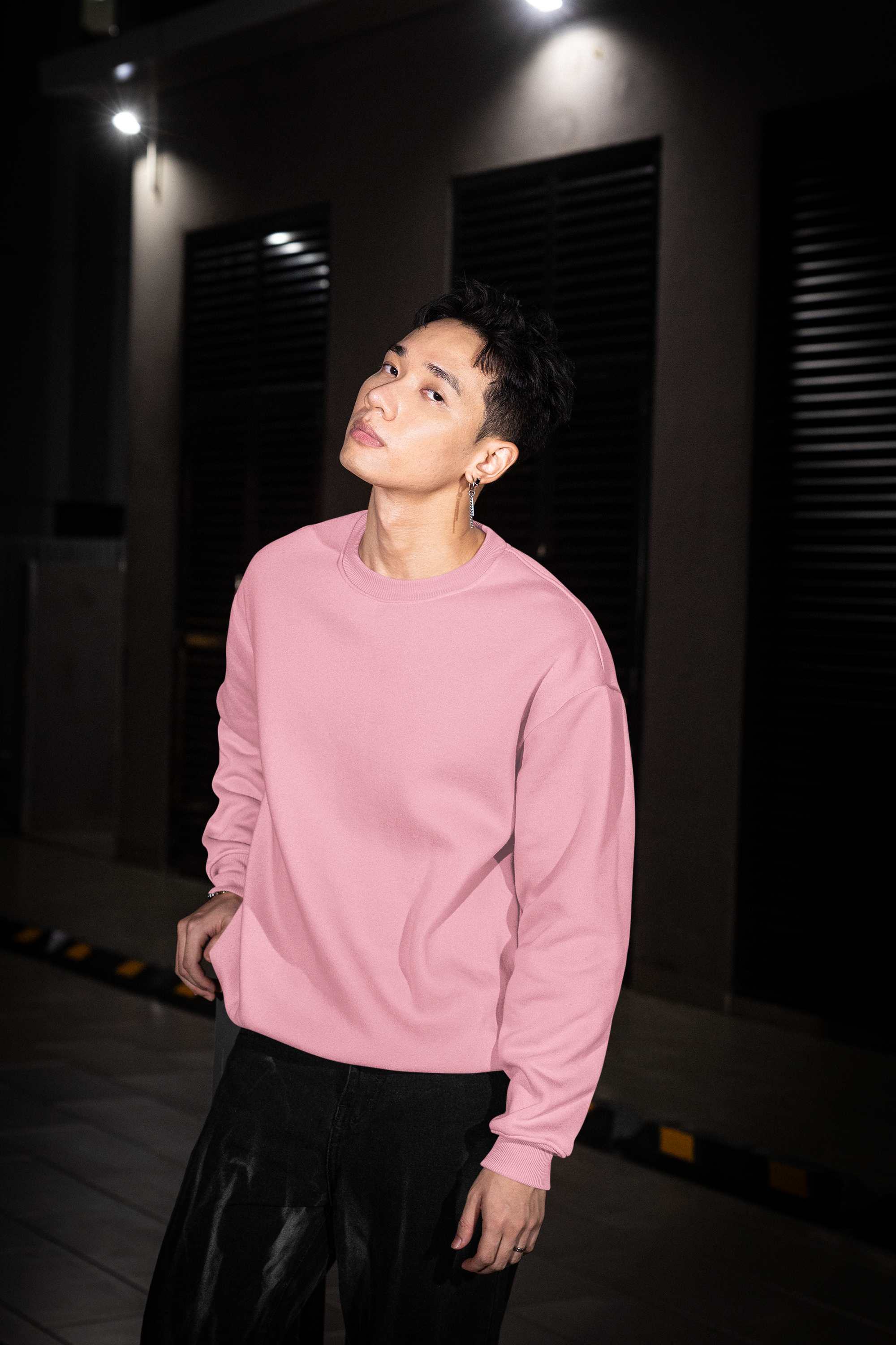 Essential Oversized Sweatshirt - Light Pink